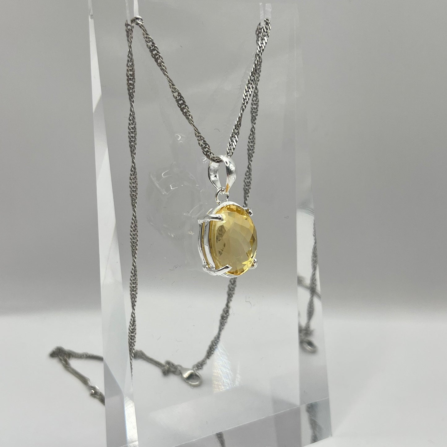 Citrin Anhänger (925)