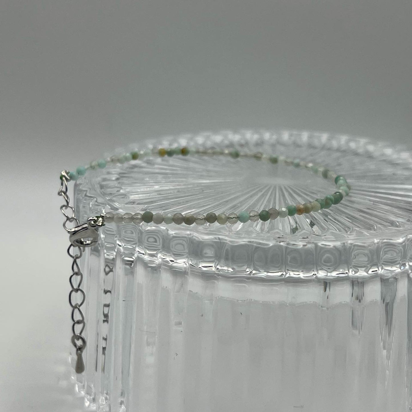 Браслет с граненым амазонитом - Баланс