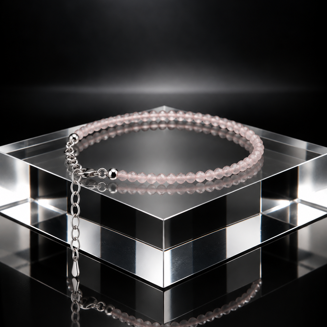 Facettierter Rosenquarz - Selbstliebe
