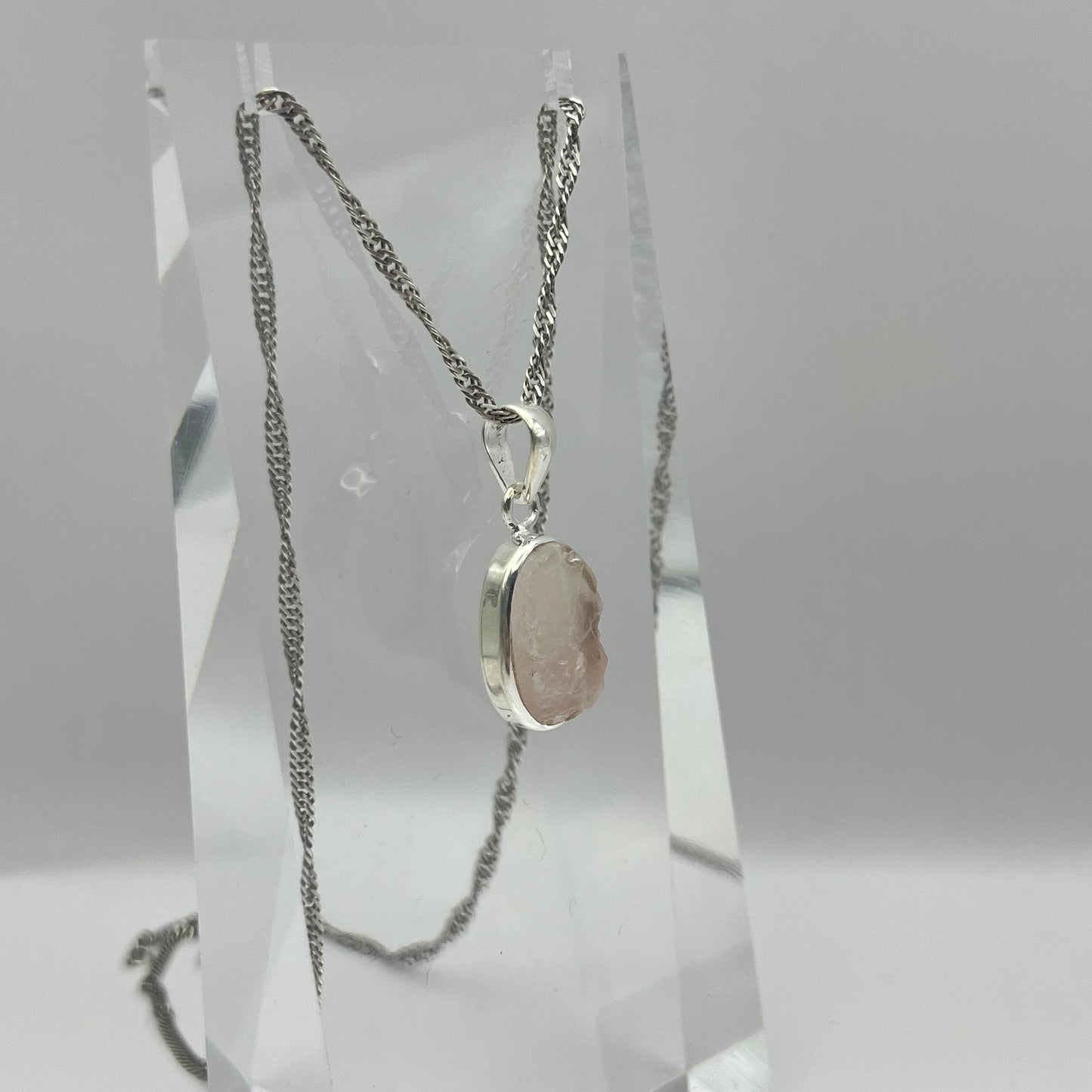 Rosenquarz Anhänger (925)