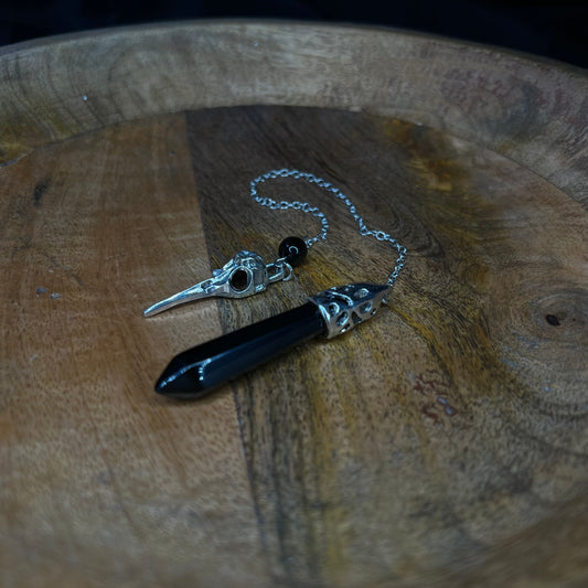 Pendel - schwarzer Obsidian