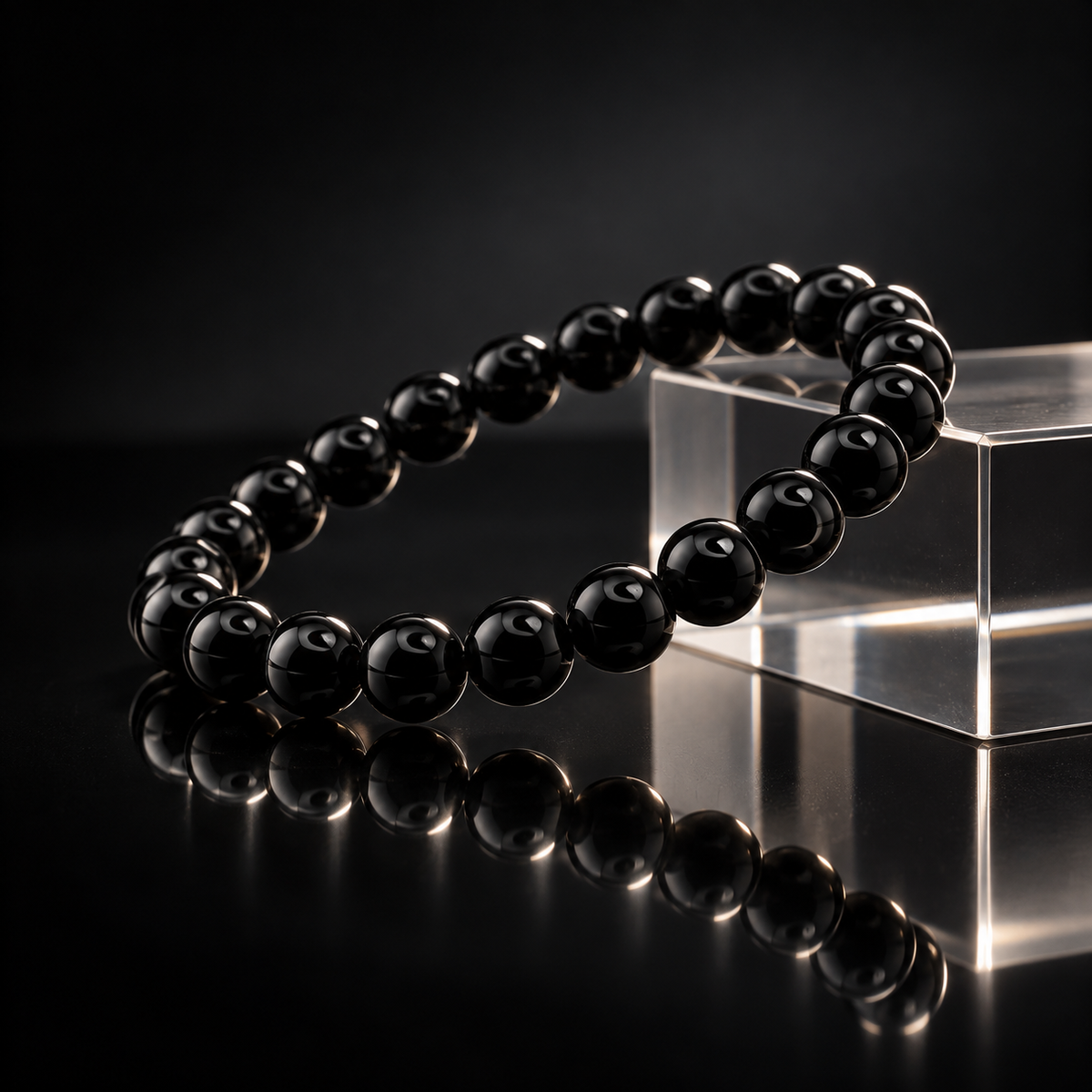 Schwarzer Obsidian 6mm